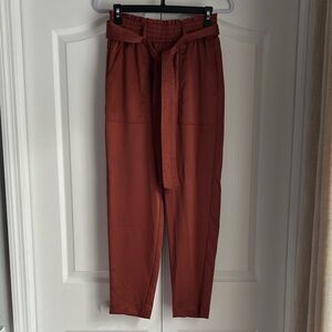 Abercrombie & Fitch Brick Red Ruffled Pants